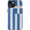 Greece Flag Distressed iPhone 15 Plus Impact Case